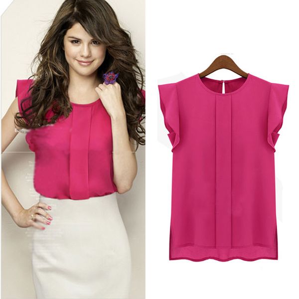 fashion ol elegant blouse casual green pullover shirt office women solid chiffon lady ruffle short blue sleeve, White
fashion ol elegant blouse casual green pullover shirt office women solid chiffon lady ruffle short blue sleeve, White