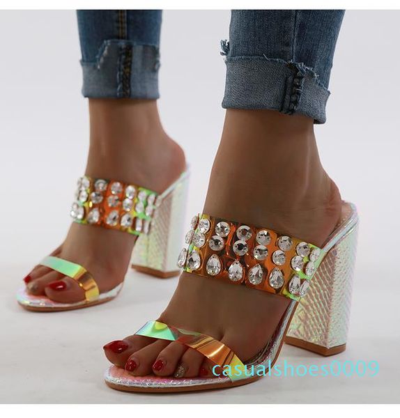 with box luxury shinny crystal beading rhinestone sandals block heel mules women designer heel slides c09, Black
with box luxury shinny crystal beading rhinestone sandals block heel mules women designer heel slides c09, Black