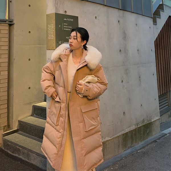 vogue nice winter coat women fashion thicken big fur collar jacket female solid long hooded parkas cotton warm parka, Black
vogue nice winter coat women fashion thicken big fur collar jacket female solid long hooded parkas cotton warm parka, Black