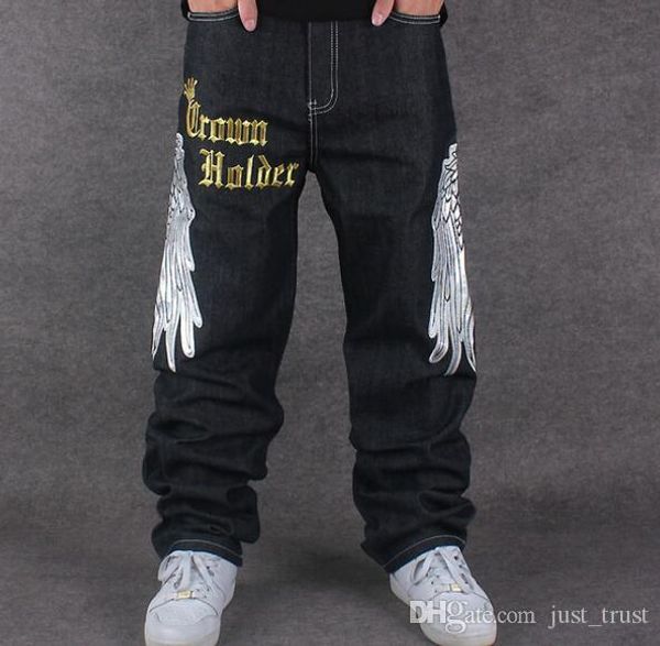 popular cool graffiti long loose relaxed casual pants fashion ny skateboard embroidery dragon jeans rap boy b boy trousers size 34~42, Blue
popular cool graffiti long loose relaxed casual pants fashion ny skateboard embroidery dragon jeans rap boy b boy trousers size 34~42, Blue