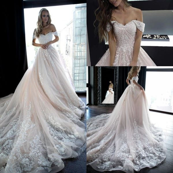 off the shoulder lace wedding dresses tulle appliques beaded a line bridal wedding gowns robes de, White
off the shoulder lace wedding dresses tulle appliques beaded a line bridal wedding gowns robes de, White