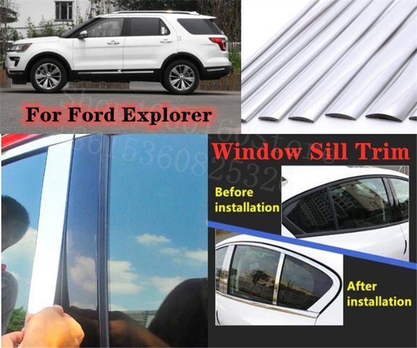 puou high-quality car full window pillar trim cover stainless steel chrome decoration for explorer 2013-2016 car styling
puou high-quality car full window pillar trim cover stainless steel chrome decoration for explorer 2013-2016 car styling