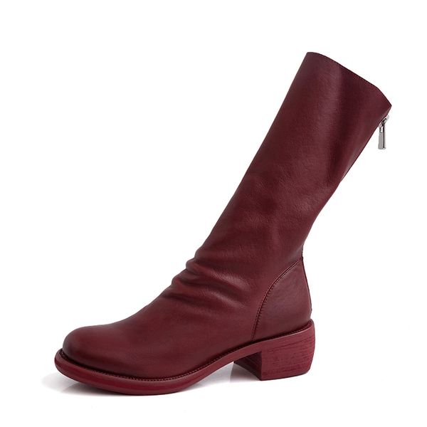 beliss new arrival mid-calf boots women soft genuine leather motorcycle women boots zipper ladies med square heels b116, Black
beliss new arrival mid-calf boots women soft genuine leather motorcycle women boots zipper ladies med square heels b116, Black