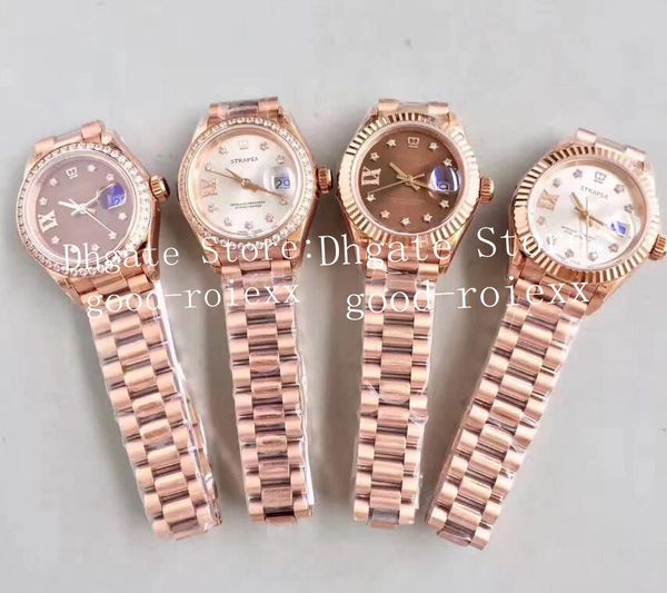28mm luxury ladys automatic watches women's watch gold eta 2671 movement 279135 ladies datejust president 279138 mechanical wristwatche, Slivery;brown
28mm luxury ladys automatic watches women's watch gold eta 2671 movement 279135 ladies datejust president 279138 mechanical wristwatche, Slivery;brown