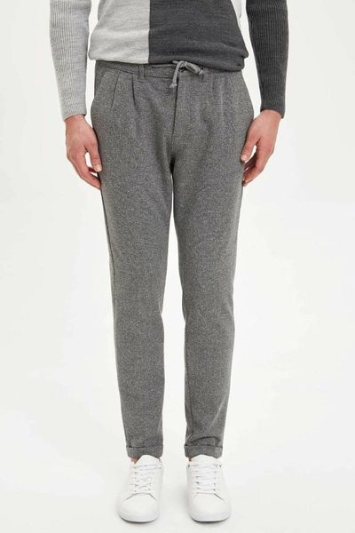 men's pants defacto man trousers-m2080az19wn, Black
