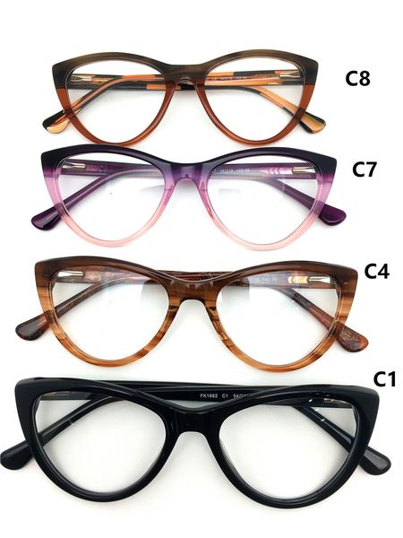 wholesale cat eye optical frames fashion eyeglasses new model brand design acetate women eyewear lady spectacle glasses 1882, Silver
wholesale cat eye optical frames fashion eyeglasses new model brand design acetate women eyewear lady spectacle glasses 1882, Silver