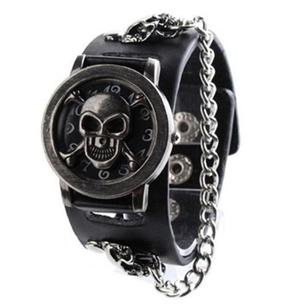 Top Brand Luxury Men Fashion Punk Watch Rock Chain Skull Pattern Faux Leather Band Wristwatch
Top Brand Luxury Men Fashion Punk Watch Rock Chain Skull Pattern Faux Leather Band Wristwatch