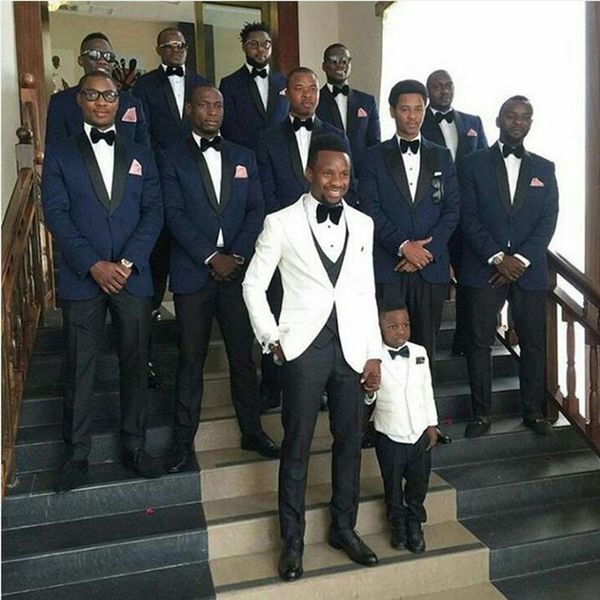 white groom tuxedo men suits wedding peak lapel blue man blazers costume homme 3piece latest coat pants design slim fit terno masculino, Black;gray
white groom tuxedo men suits wedding peak lapel blue man blazers costume homme 3piece latest coat pants design slim fit terno masculino, Black;gray