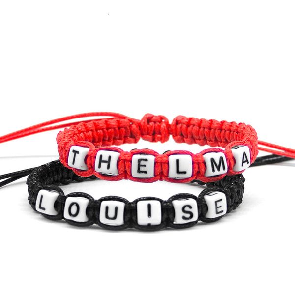 2pcs/pair fashionable delicate bracelets louise thelma black red rope chains size adjustable women girls gifts charm bracelets, Golden;silver
2pcs/pair fashionable delicate bracelets louise thelma black red rope chains size adjustable women girls gifts charm bracelets, Golden;silver