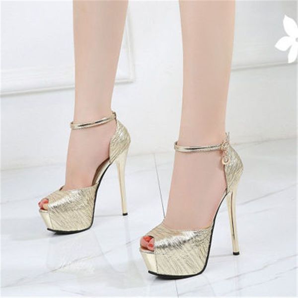 new 2020 summer sandals for women platform shoes style 14 cm high heels open toe buckle nightclub shoes black gold silver
new 2020 summer sandals for women platform shoes style 14 cm high heels open toe buckle nightclub shoes black gold silver