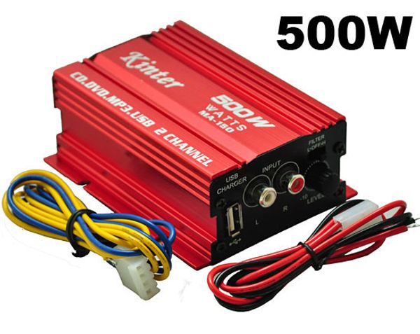 12v 500w home music hi-fi audio stereo 2 channel mini amplifier amp for car motorcycle boat mp3 ipod with usb charger
12v 500w home music hi-fi audio stereo 2 channel mini amplifier amp for car motorcycle boat mp3 ipod with usb charger