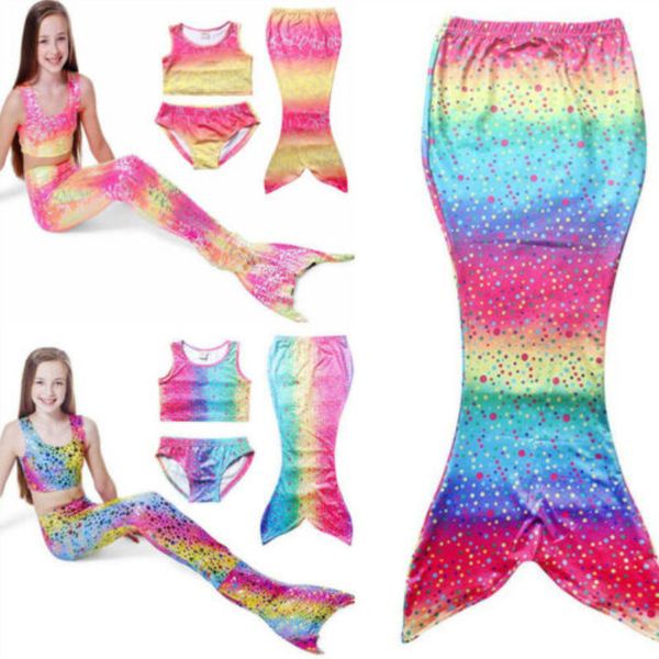girls kids swimmable mermaid tail sea-maid bikini swimwear swimming costume set 4-8t, White
girls kids swimmable mermaid tail sea-maid bikini swimwear swimming costume set 4-8t, White