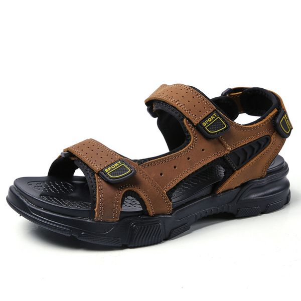 erkek sandalet mens sandles full grain leather large size casual anti slip men sandalsia, Black
erkek sandalet mens sandles full grain leather large size casual anti slip men sandalsia, Black