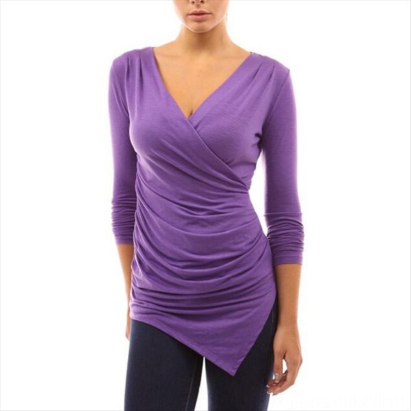 2015 slim long sleeve v-neck irregular hem 2015 slim long sleeve v-neck t-shirt irregular hem t-shirt top, White
2015 slim long sleeve v-neck irregular hem 2015 slim long sleeve v-neck t-shirt irregular hem t-shirt top, White