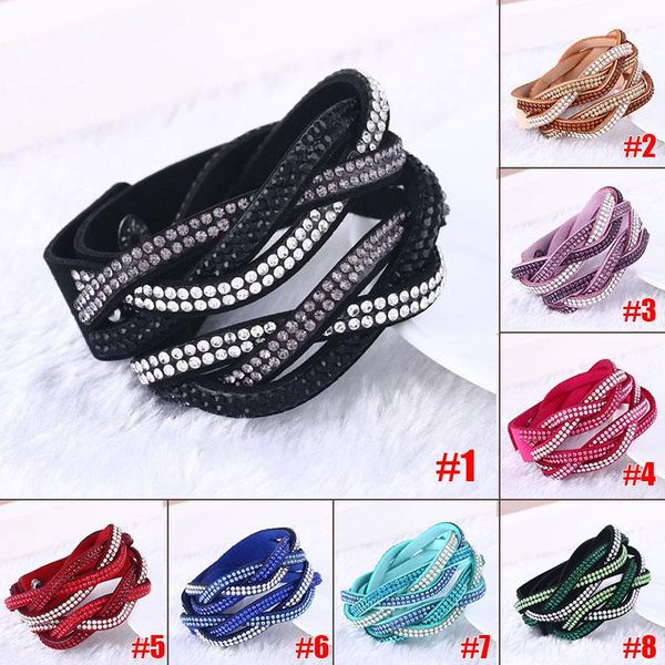 pu leather multicolor wrap bracelet crystal multilayer bracelets luxury bracelet bangles for women holiday wedding
pu leather multicolor wrap bracelet crystal multilayer bracelets luxury bracelet bangles for women holiday wedding