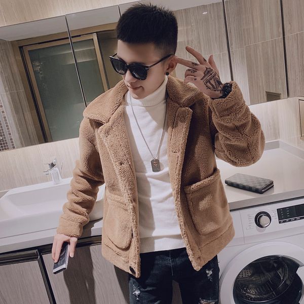 winter men cashmere wool blend short coat lapel casual warm thick jacket mens coats and jackets l010, Black
winter men cashmere wool blend short coat lapel casual warm thick jacket mens coats and jackets l010, Black