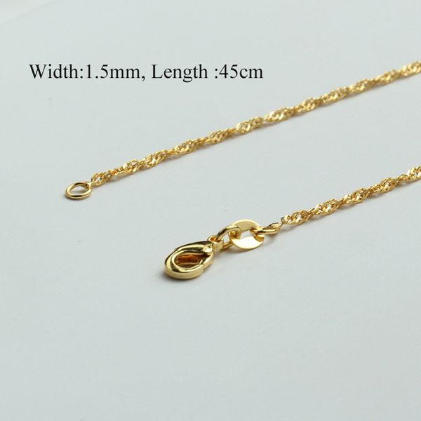 other 1pc gold plated necklace chains 45cm water wave chain women chokers collar accessoreis for diy jewelry making findings, Blue;slivery
other 1pc gold plated necklace chains 45cm water wave chain women chokers collar accessoreis for diy jewelry making findings, Blue;slivery