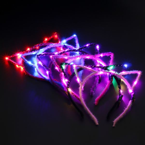 fashion girls cosplay costume led cat ear flashing headband christmas party headdress hair band glowing party supplies
fashion girls cosplay costume led cat ear flashing headband christmas party headdress hair band glowing party supplies