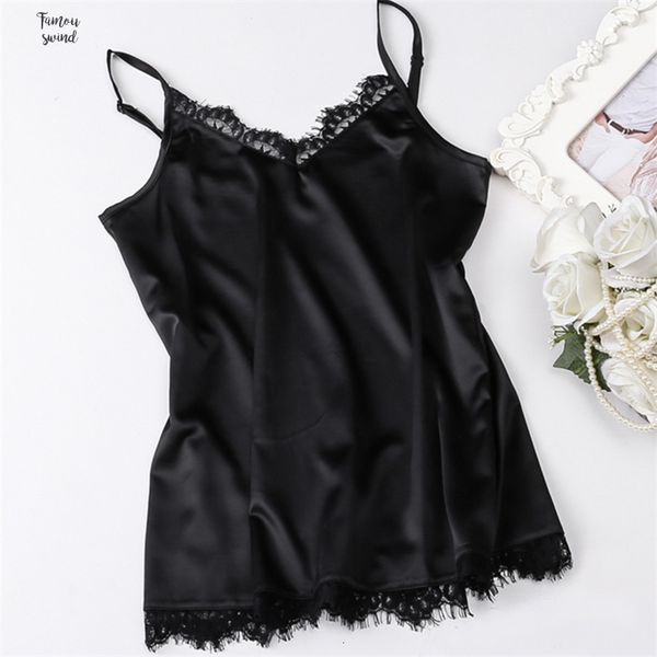 women summer silk tank v neck sleeveless basic blusas casual womens vest lace camisole crop lady, White
women summer silk tank v neck sleeveless basic blusas casual womens vest lace camisole crop lady, White