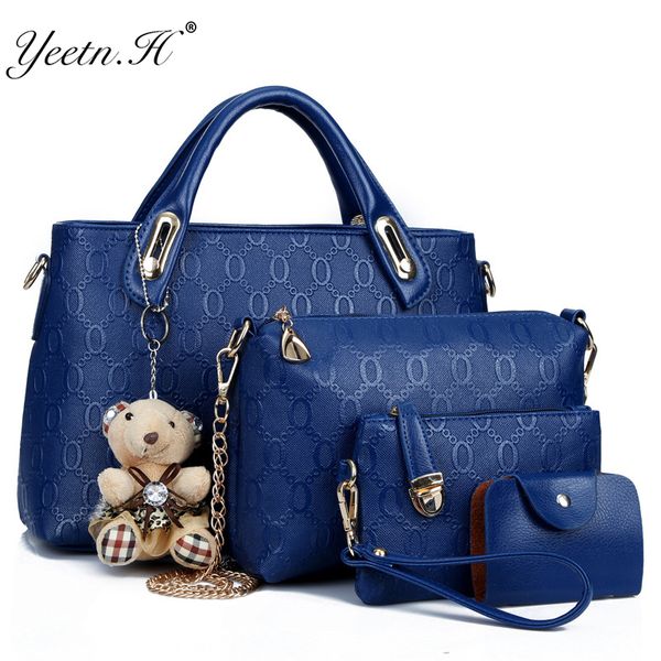 yeetn.h women 4 set handbags pu leather fashion designer handbag shoulder bag black vintage female messenger bag sac a main m129
yeetn.h women 4 set handbags pu leather fashion designer handbag shoulder bag black vintage female messenger bag sac a main m129