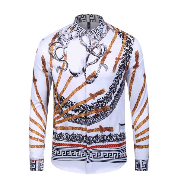 2019 fashion new medusa men's shirt silk 3d color printing slim long sleeve dress shirt casual harajuku men -2xl, White;black
2019 fashion new medusa men's shirt silk 3d color printing slim long sleeve dress shirt casual harajuku men -2xl, White;black