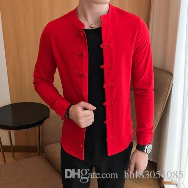autumn 2018 new chinese style tang costumes shirt mandarin collar slim fit casual kung fu tai chi shirt black long sleeve shirt men
autumn 2018 new chinese style tang costumes shirt mandarin collar slim fit casual kung fu tai chi shirt black long sleeve shirt men