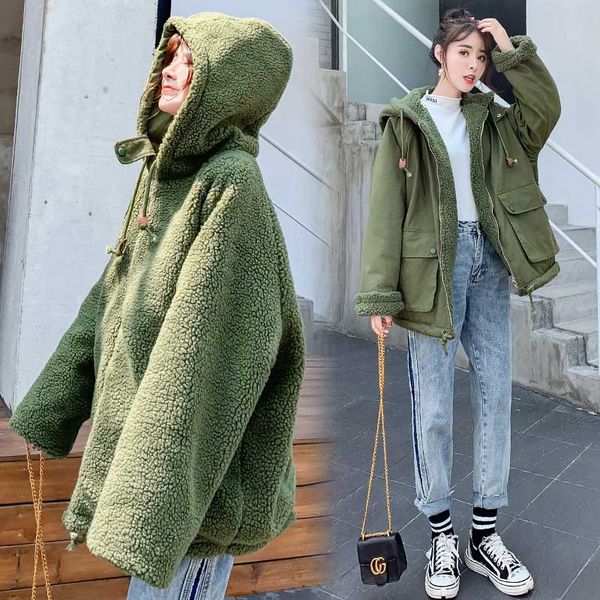fashion teddy coat girls green jacket winter female slim long warm overcoat ladies hooded cotton large size parka femme women, Black;brown
fashion teddy coat girls green jacket winter female slim long warm overcoat ladies hooded cotton large size parka femme women, Black;brown