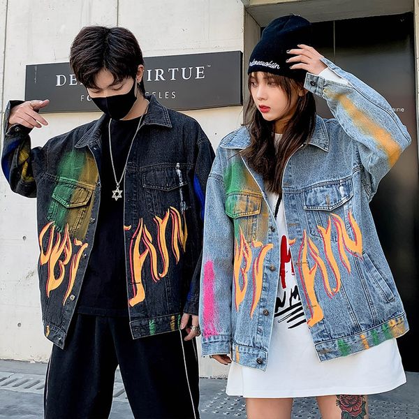 streetwear hip hop bomber jacket graffiti lovers jacket coat denim loose wash women denim women coat, Black;brown
streetwear hip hop bomber jacket graffiti lovers jacket coat denim loose wash women denim women coat, Black;brown