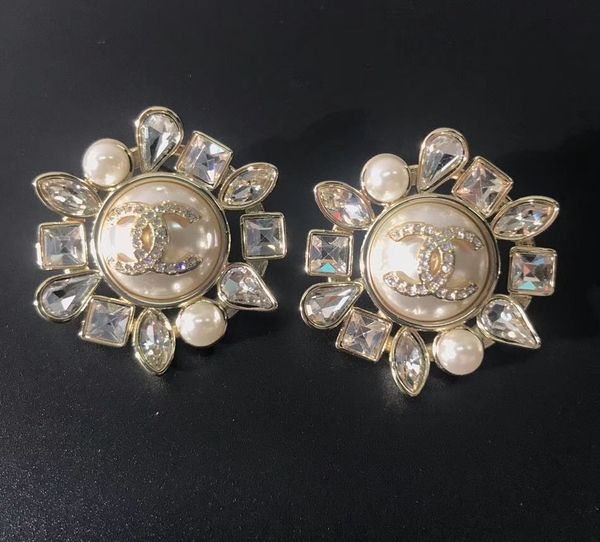 luxury wedding stud earring for women jewelry match sparky diamond and nature pearl necklace and earring ps5616a, Golden 
luxury wedding stud earring for women jewelry match sparky diamond and nature pearl necklace and earring ps5616a, Golden