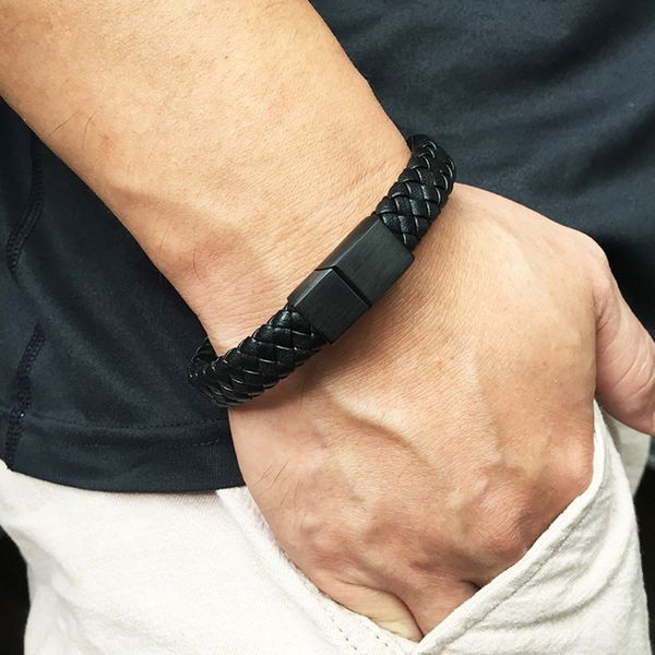 magnet buckle braided bracelets fashion punk leather bracelet trendy men and women woven wristband black brown leather bracelets, Golden;silver
magnet buckle braided bracelets fashion punk leather bracelet trendy men and women woven wristband black brown leather bracelets, Golden;silver