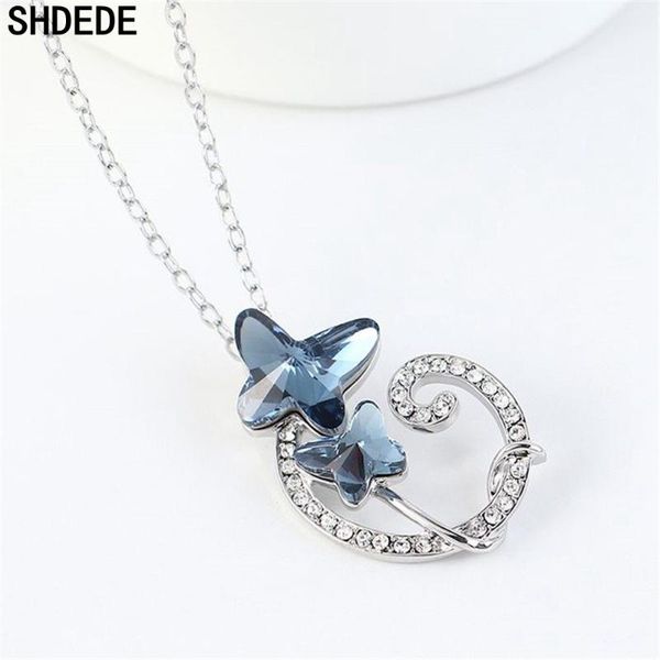 shdede butterfly pendant necklace for women party gift fashion jewelry austrian crystal rhinestone accessories classic -32208, Silver
shdede butterfly pendant necklace for women party gift fashion jewelry austrian crystal rhinestone accessories classic -32208, Silver
