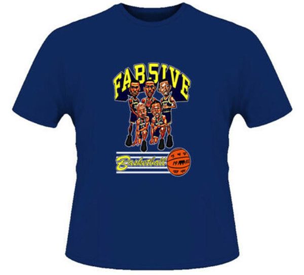 fab five michigan retro caricature t-shirt graphic retro tee shirt, White;black
fab five michigan retro caricature t-shirt graphic retro tee shirt, White;black