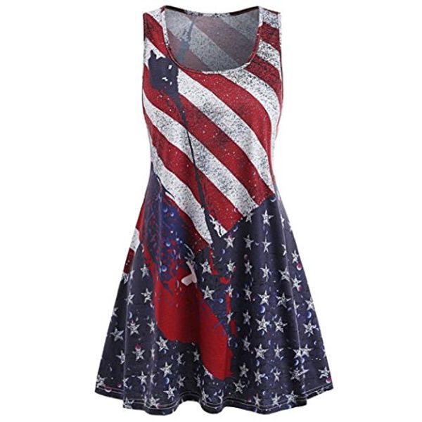 lethez clearance women's summer sleeveless american flag dress stars and stripes racerback tank mini dresses, Black;gray
lethez clearance women's summer sleeveless american flag dress stars and stripes racerback tank mini dresses, Black;gray