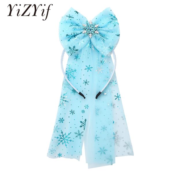 snowflake crystal long mesh hair hoop hair accessories for girls kids cute hairband headwear bowknot adornment headdress, Slivery;white
snowflake crystal long mesh hair hoop hair accessories for girls kids cute hairband headwear bowknot adornment headdress, Slivery;white