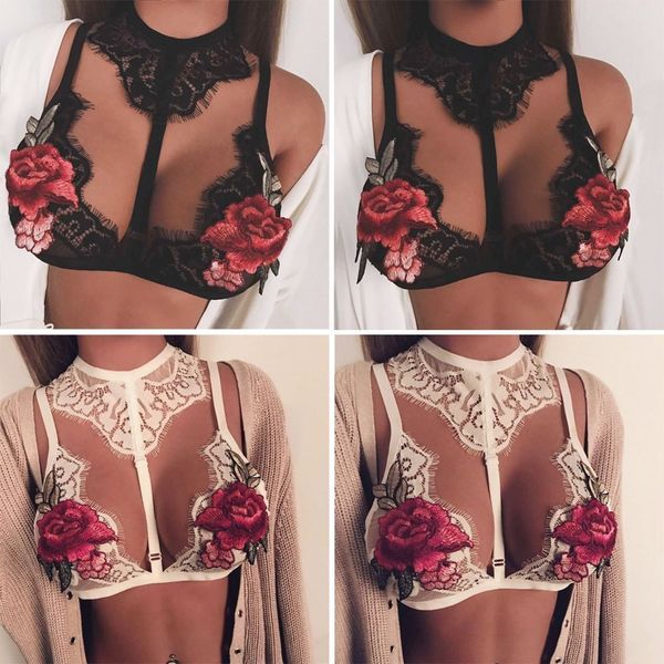 fashion new style women floral halter lace triangle bustiers flower print bra summer ladies lace bustiers, Black;white
fashion new style women floral halter lace triangle bustiers flower print bra summer ladies lace bustiers, Black;white