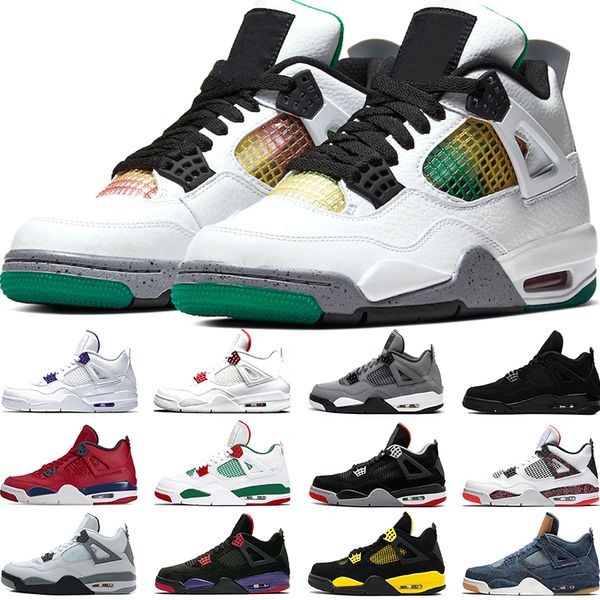 mens basketball shoes jumpman 4 4s neon bred sail black cat what the rasta trainers sneakers sports runners size 40-47
mens basketball shoes jumpman 4 4s neon bred sail black cat what the rasta trainers sneakers sports runners size 40-47