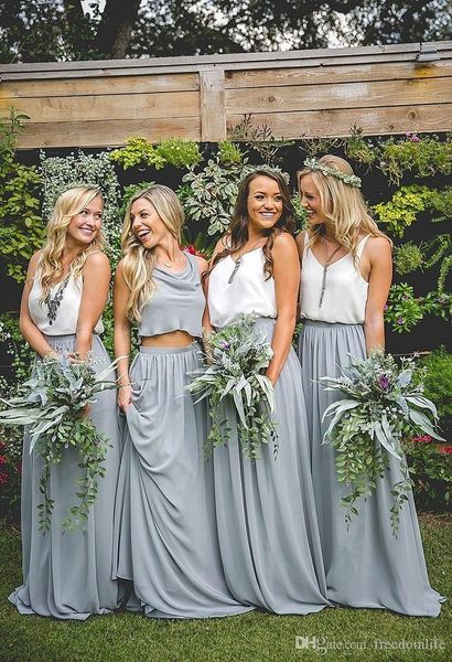 Sexy Deep V Neck Bridesmaid Dresses 2019 Newest Two Pieces Dusty Blue Wedding Guest Dress Maid of Honor Vestidos De Novia Cheap
Sexy Deep V Neck Bridesmaid Dresses 2019 Newest Two Pieces Dusty Blue Wedding Guest Dress Maid of Honor Vestidos De Novia Cheap