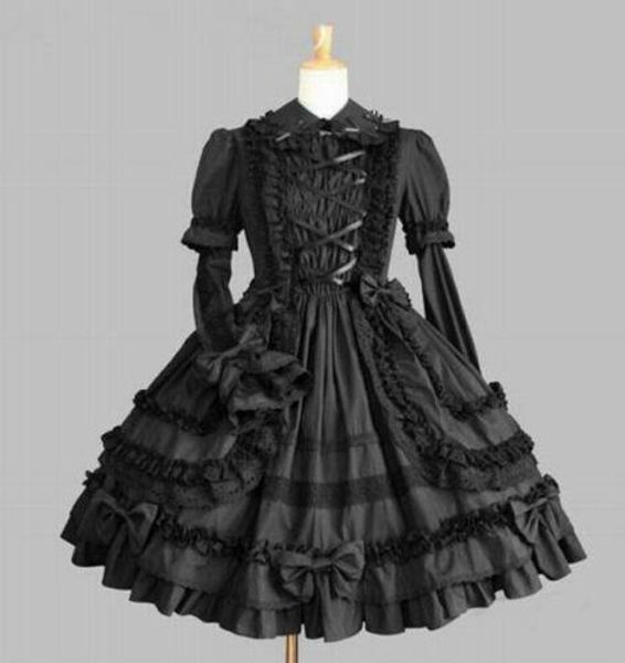 black cotton sissy baby maid mini dress cd/tv tailor-made, Black;red
black cotton sissy baby maid mini dress cd/tv tailor-made, Black;red