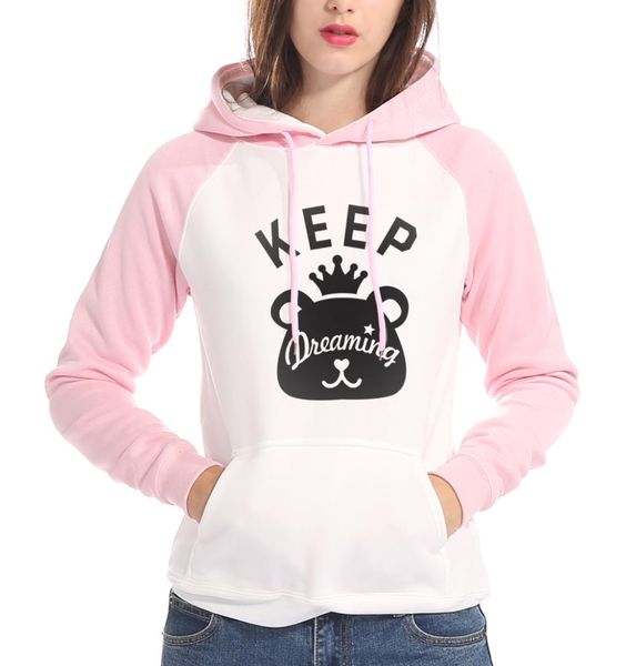 2019 winter warm hooded raglan long sleeve brand tracksuits keep dreaming cartoon pullovers women sweatshirts fleece hoodies mma, Black
2019 winter warm hooded raglan long sleeve brand tracksuits keep dreaming cartoon pullovers women sweatshirts fleece hoodies mma, Black