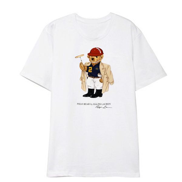 polo bear peripheral short-sleeved t-shirt cute bear printed clothes men and women couple wear base shirt, White
polo bear peripheral short-sleeved t-shirt cute bear printed clothes men and women couple wear base shirt, White
