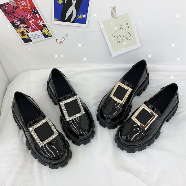 womens derby shoes casual female sneakers flats all-match buckle 2019 fashion women's round toe clogs platform british style, Black
womens derby shoes casual female sneakers flats all-match buckle 2019 fashion women's round toe clogs platform british style, Black