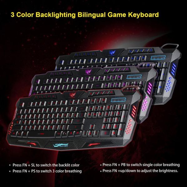 sale russian version three colors crack illuminated led backlight usb wired multimedia pc gaming keyboard for lol dota
sale russian version three colors crack illuminated led backlight usb wired multimedia pc gaming keyboard for lol dota