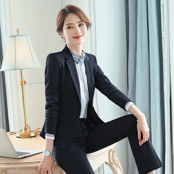 ladies suit autumn and winter new fashion high-end temperament professional wear wild suit trousers skirt women's two-piece, White;black
ladies suit autumn and winter new fashion high-end temperament professional wear wild suit trousers skirt women's two-piece, White;black