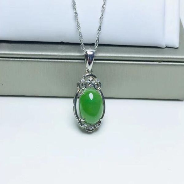 925 silver jasper hetian green jade charming dropping design hollow lucky pendant + chain necklace fine jewelry certificate
925 silver jasper hetian green jade charming dropping design hollow lucky pendant + chain necklace fine jewelry certificate