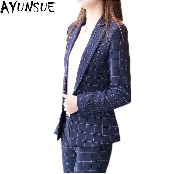 ayunsue new fashion trouser suit 2017 spring lattice office uniform designs women two pieces suits s-2xl jaquetas feminino cj066, White;black
ayunsue new fashion trouser suit 2017 spring lattice office uniform designs women two pieces suits s-2xl jaquetas feminino cj066, White;black