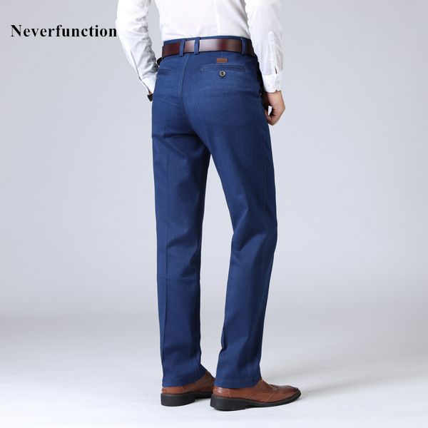 spring autumn men jeans casual straight fit denim long pants hombre business stretch middle-aged classical jeans plus size 42, Blue
spring autumn men jeans casual straight fit denim long pants hombre business stretch middle-aged classical jeans plus size 42, Blue