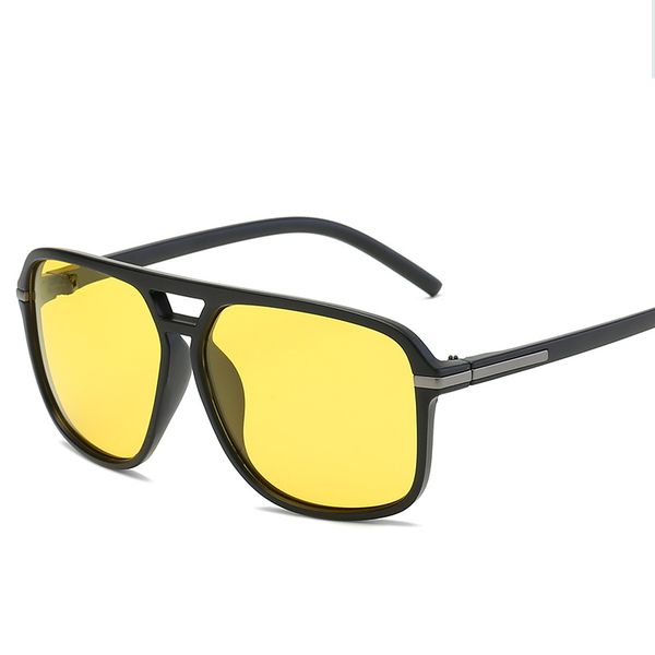 2019 classic square polarized sunglasses male brand oversized uv protection glasses night vision goggles, White;black
2019 classic square polarized sunglasses male brand oversized uv protection glasses night vision goggles, White;black