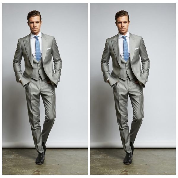 серебро 2020 мужские свадебные костюмы на заказ пик отворотом slim fit groomsmen смокинги три штуки дешевый формальный костюм (куртка + брюк, Black;gray
серебро 2020 мужские свадебные костюмы на заказ пик отворотом slim fit groomsmen смокинги три штуки дешевый формальный костюм (куртка + брюк, Black;gray