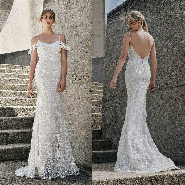 elbeth gillis 2021 wedding dresses spaghetti straps lace appliques bridal gowns custom made backless sweep train mermaid robe de soiree, White
elbeth gillis 2021 wedding dresses spaghetti straps lace appliques bridal gowns custom made backless sweep train mermaid robe de soiree, White