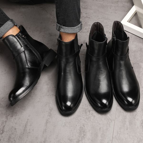 big size 36-47 men boots winter genuine leather boot style shoes flats work boots motorcycle casual ankle shoes, Black
big size 36-47 men boots winter genuine leather boot style shoes flats work boots motorcycle casual ankle shoes, Black